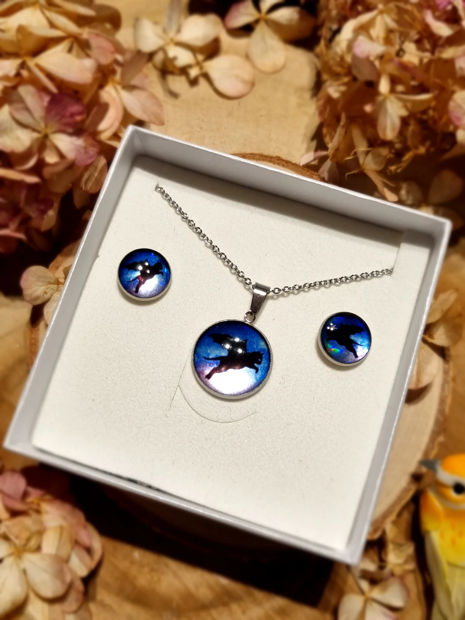 Komplet zaczarowany kot na drodze mlecznej 