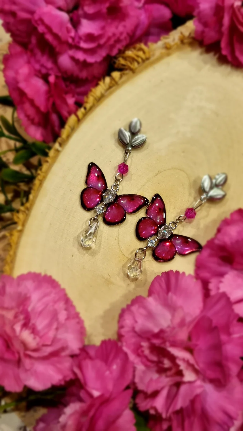 Motylki księżycowe różowe