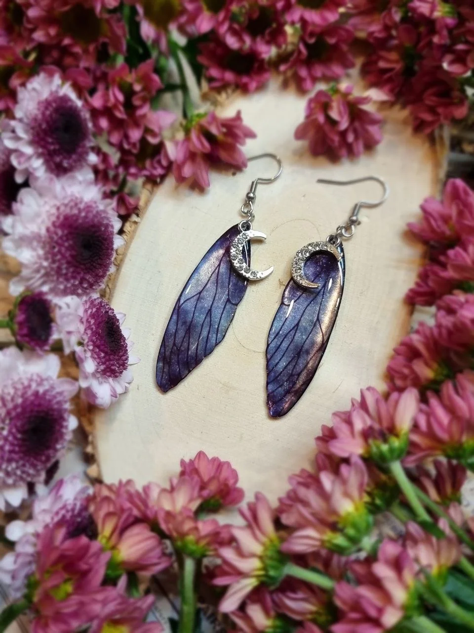 Skrzydełka wróżki holograficzne opalizujące