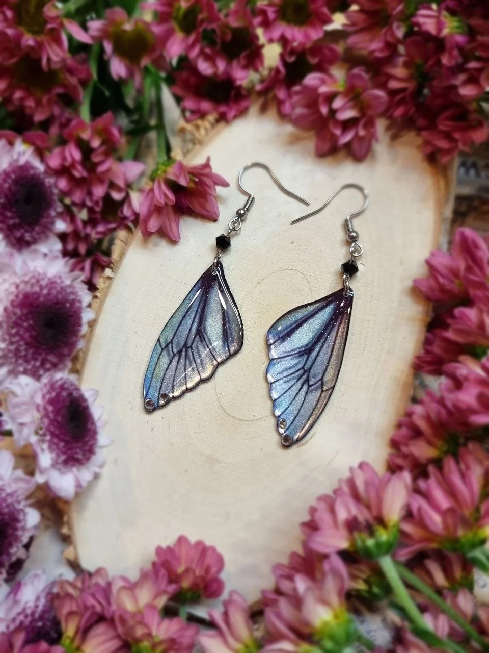 Kolczyki serafina nocy holograficzne