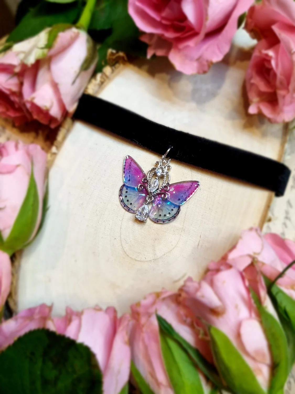 Motylek kolorowy opalizujący 